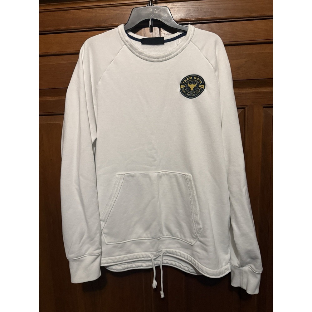Under Armour Project Rock Heavyweight Terry Crew Men Training Sweatshirt XL